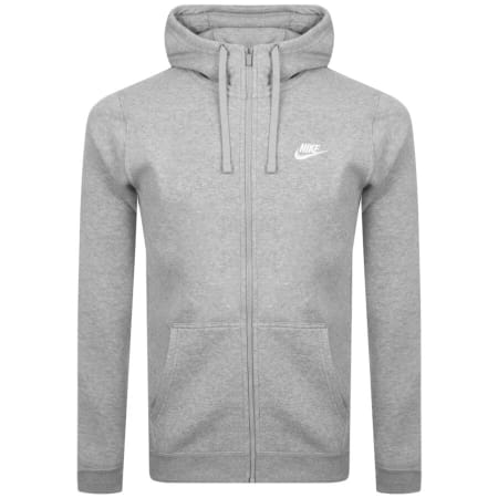 Grey nike logo hoodie on sale